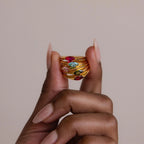 Marquise Birthstone Signet Ring