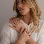 Birthstone & Pearl Lace Ring
