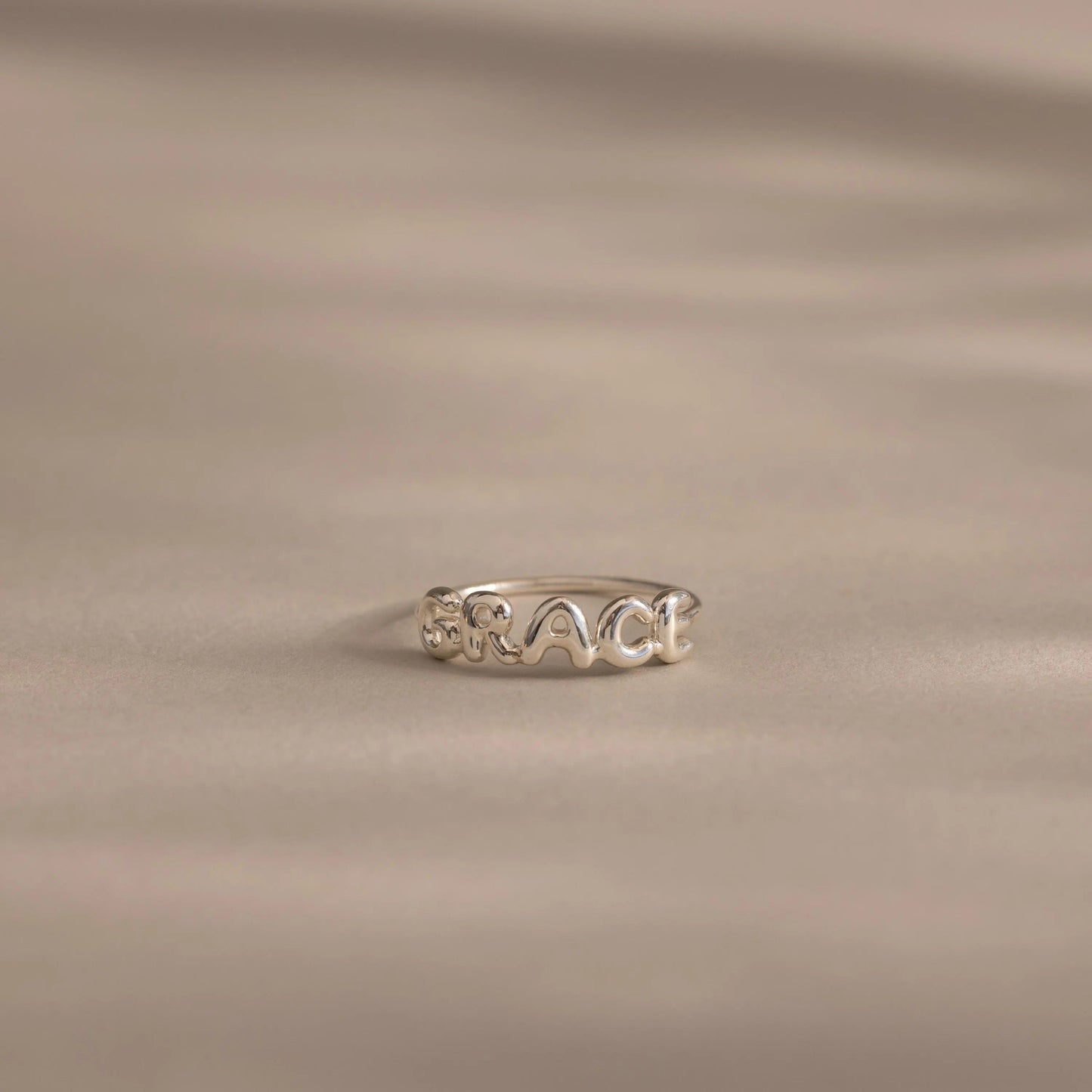 Bubble Name Ring