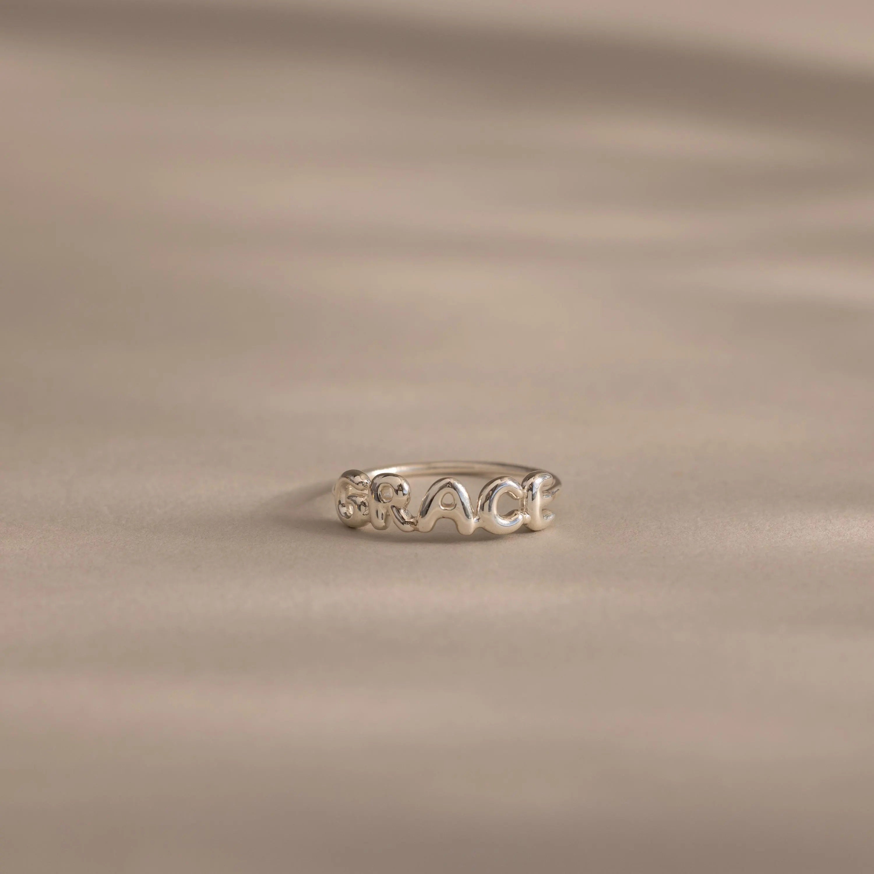 Bubble Name Ring