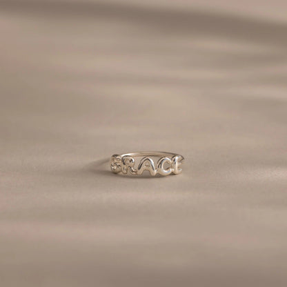Bubble Name Ring