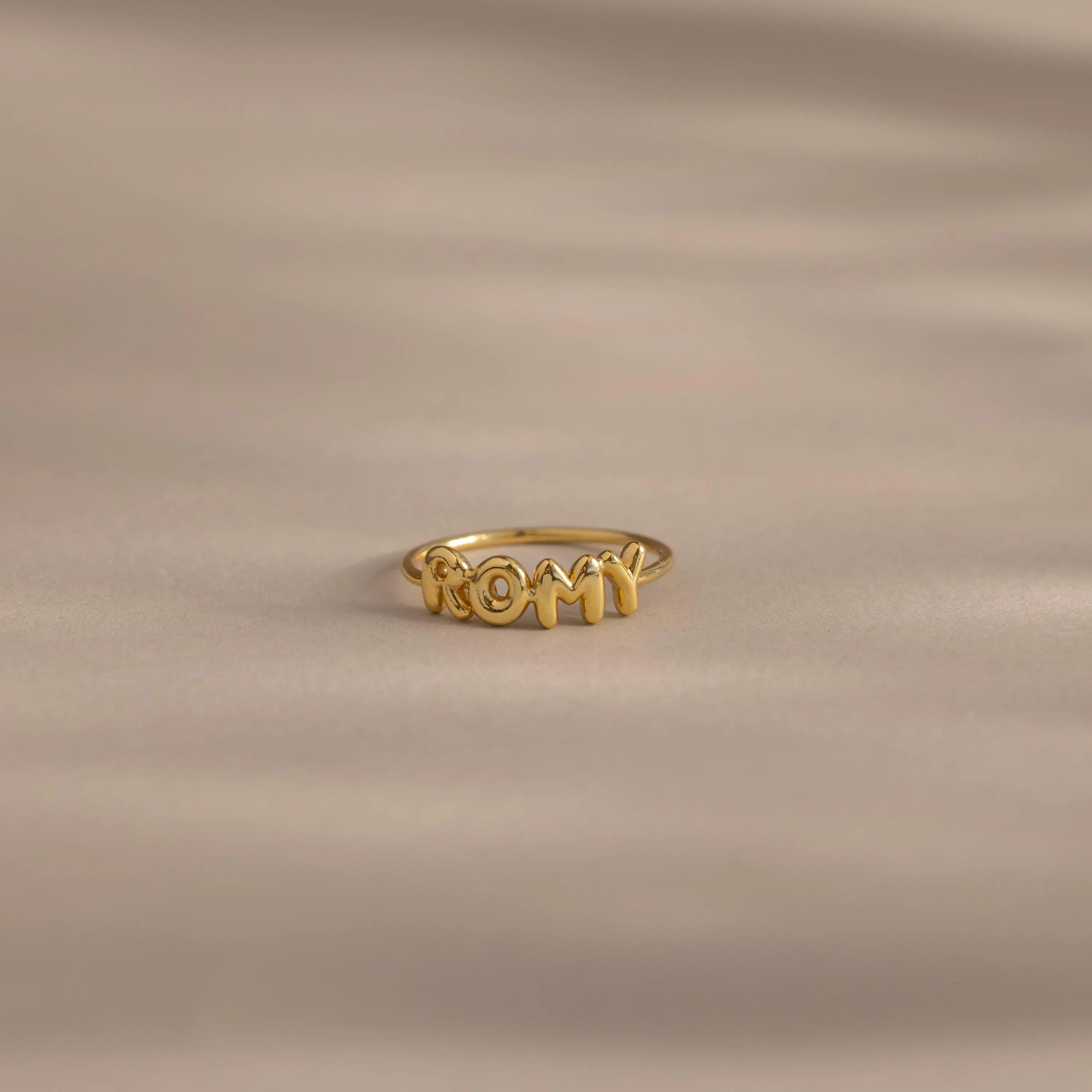 Bubble Name Ring
