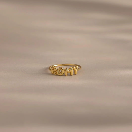 Bubble Name Ring