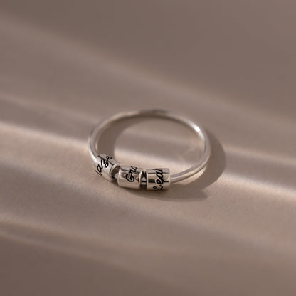 Beaded Multiple Name Ring