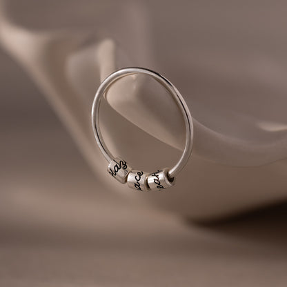 Beaded Multiple Name Ring