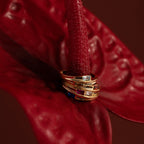Toi et Moi Baguette Name Ring
