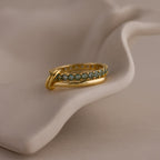 Duo Birthstone Tennis Linked Ring Set