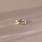 Duo Birthstone Tennis Linked Ring Set