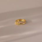 Duo Birthstone Tennis Linked Ring Set