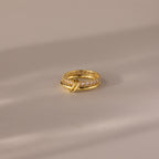 Duo Birthstone Tennis Linked Ring Set