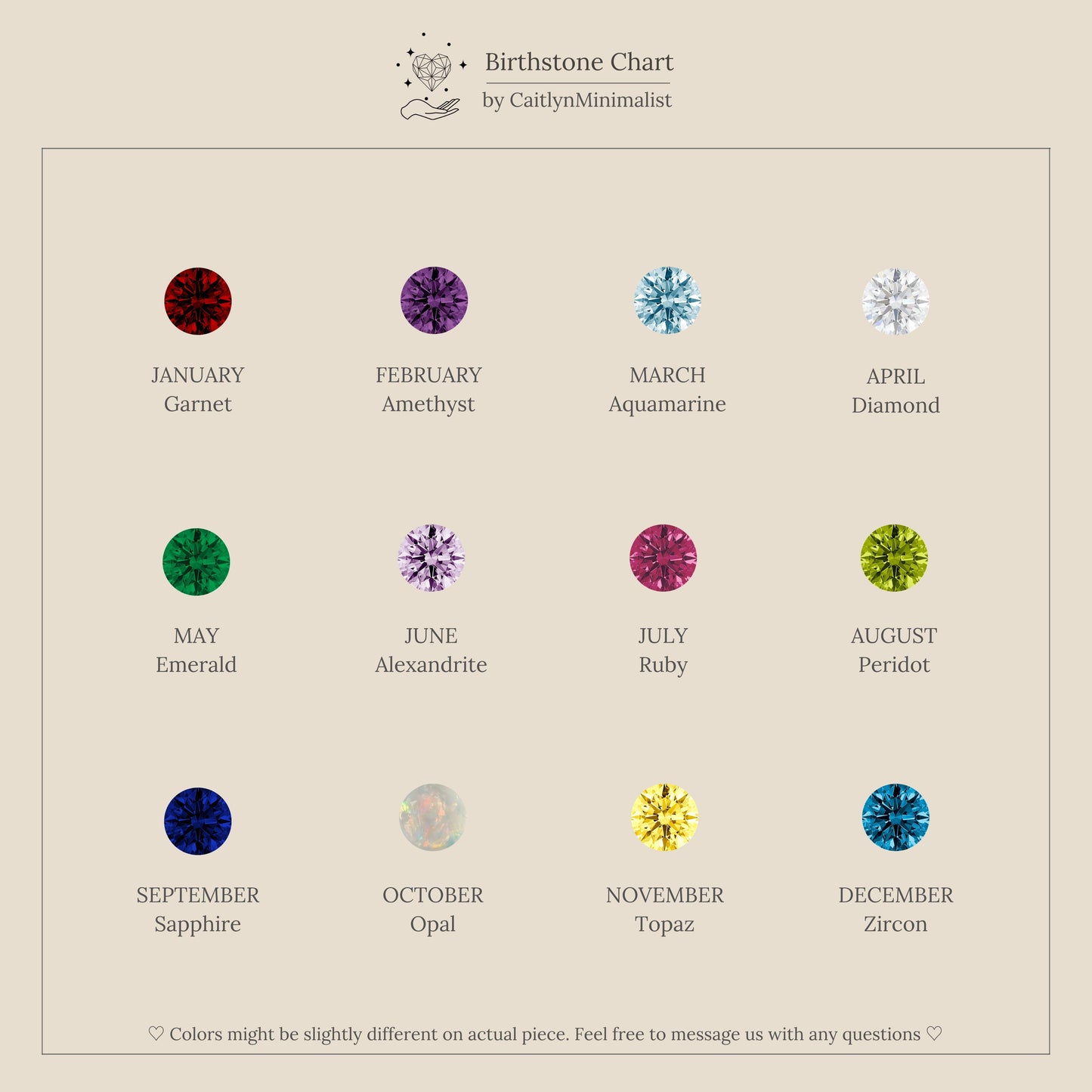 Birthstone Earring Trio Set