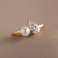 Pearl Diamond Ring