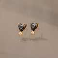 Abalone Pearl Heart Studs