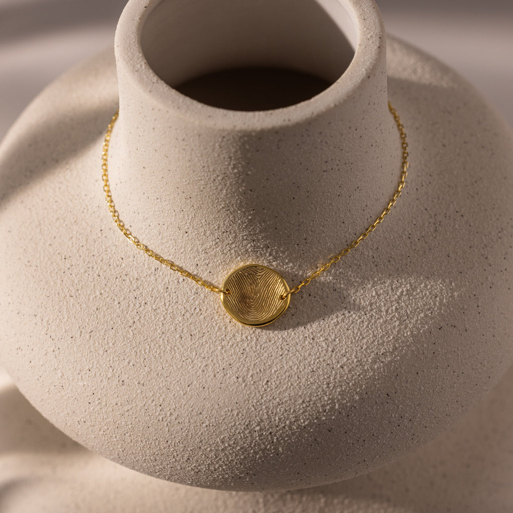 Dainty Organic Fingerprint Bracelet
