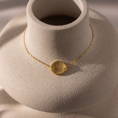 Dainty Organic Fingerprint Bracelet
