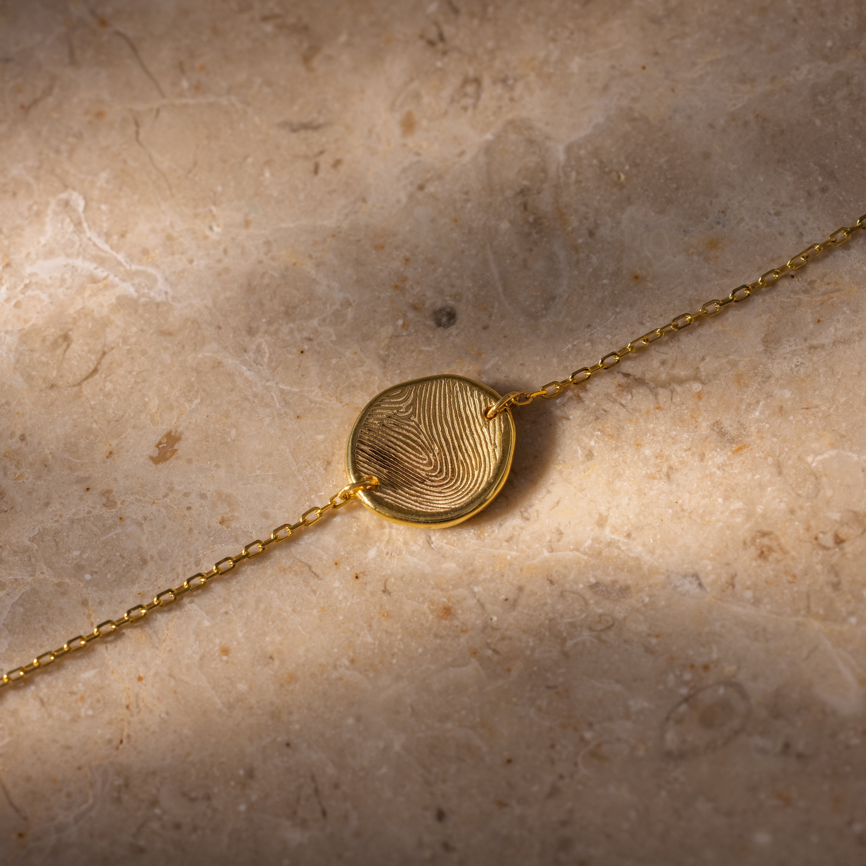 Dainty Organic Fingerprint Bracelet