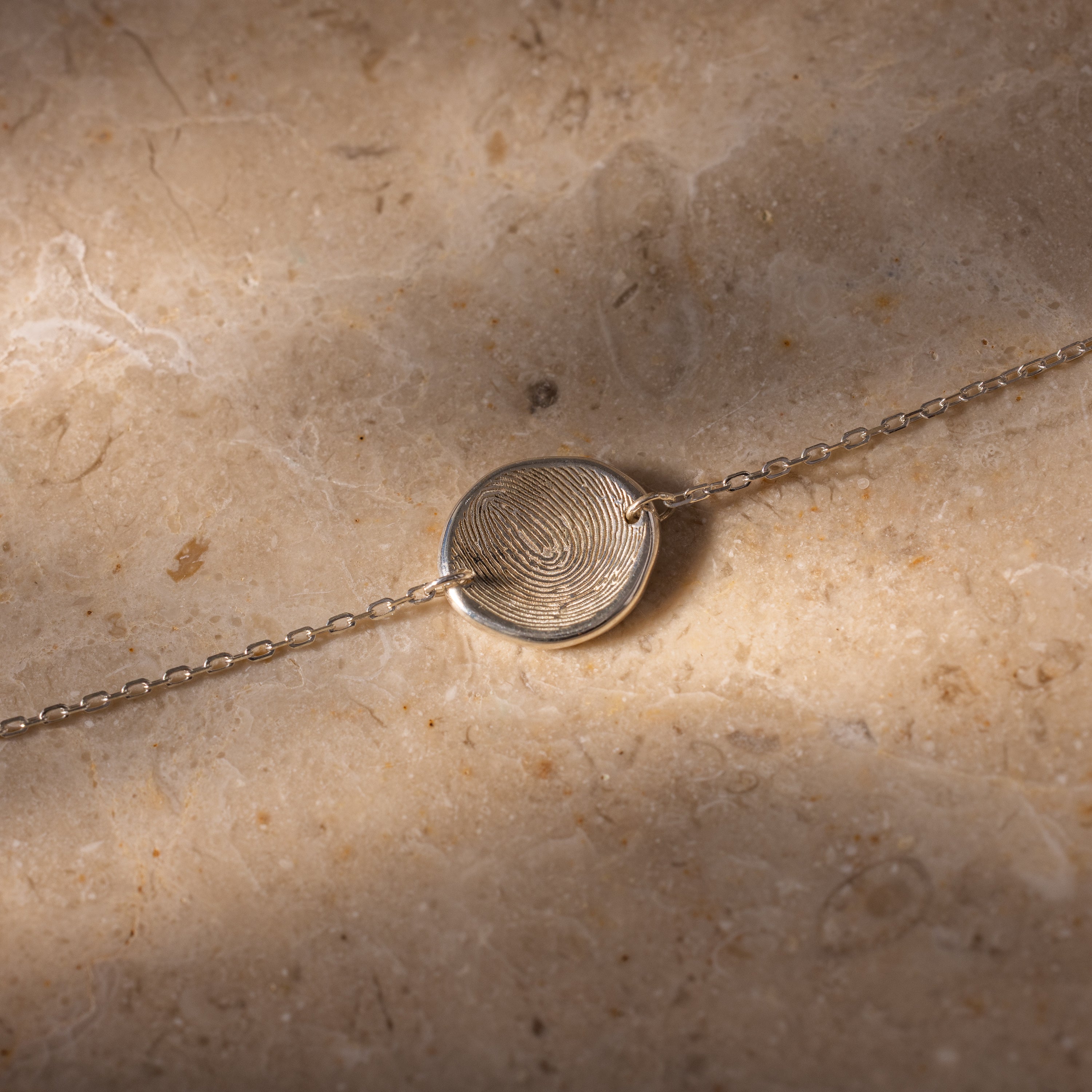 Dainty Organic Fingerprint Bracelet