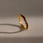 Staggered Marquise Birthstone Ring