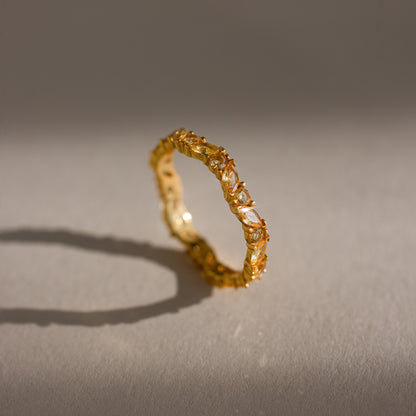 Staggered Marquise Birthstone Ring