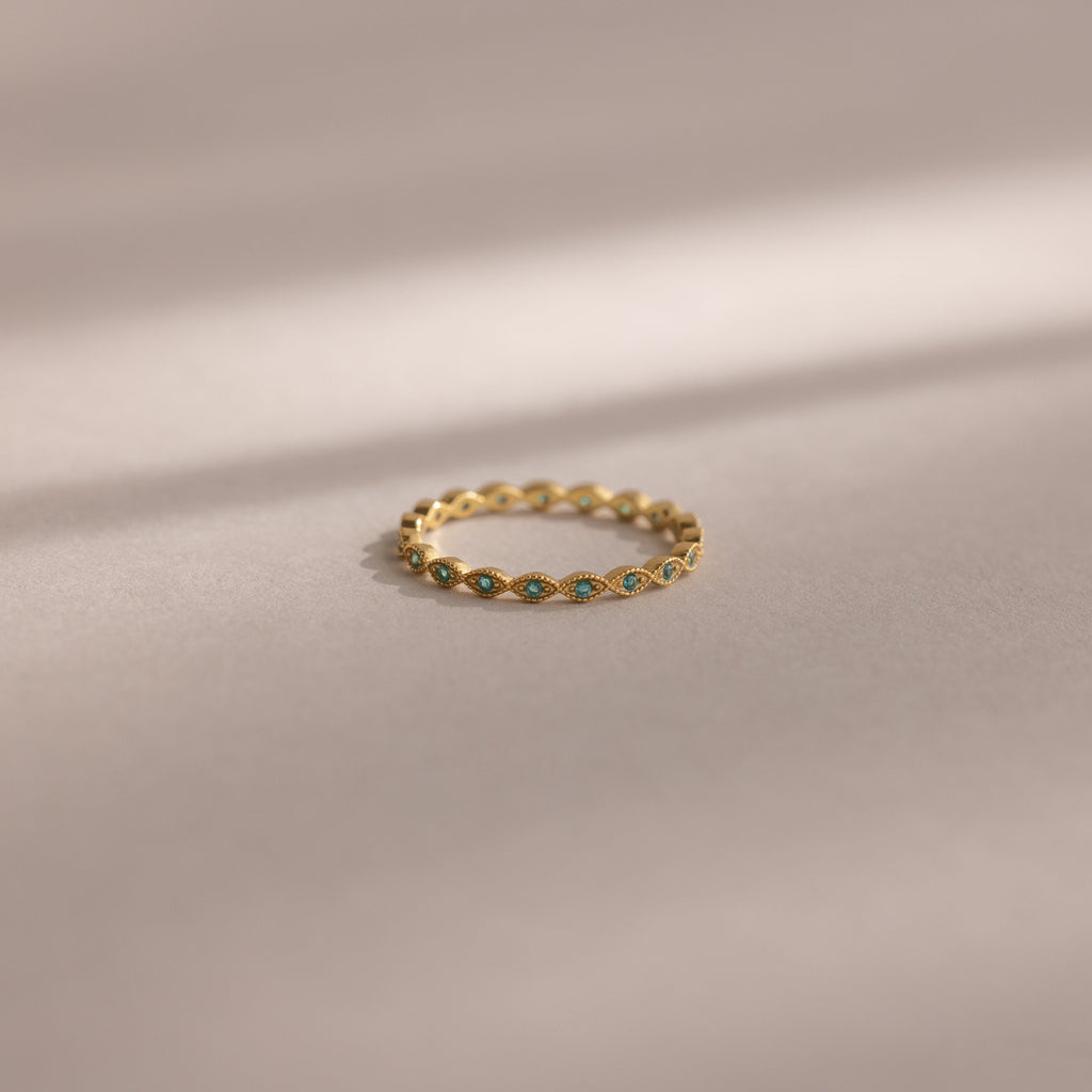 Dainty Marquise Birthstone Ring