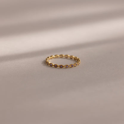 Dainty Marquise Birthstone Ring