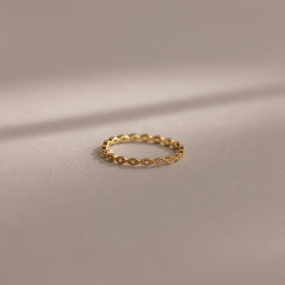 Dainty Marquise Birthstone Ring
