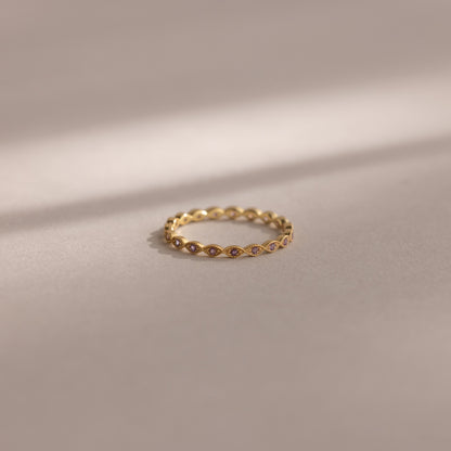 Dainty Marquise Birthstone Ring