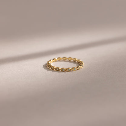 Dainty Marquise Birthstone Ring