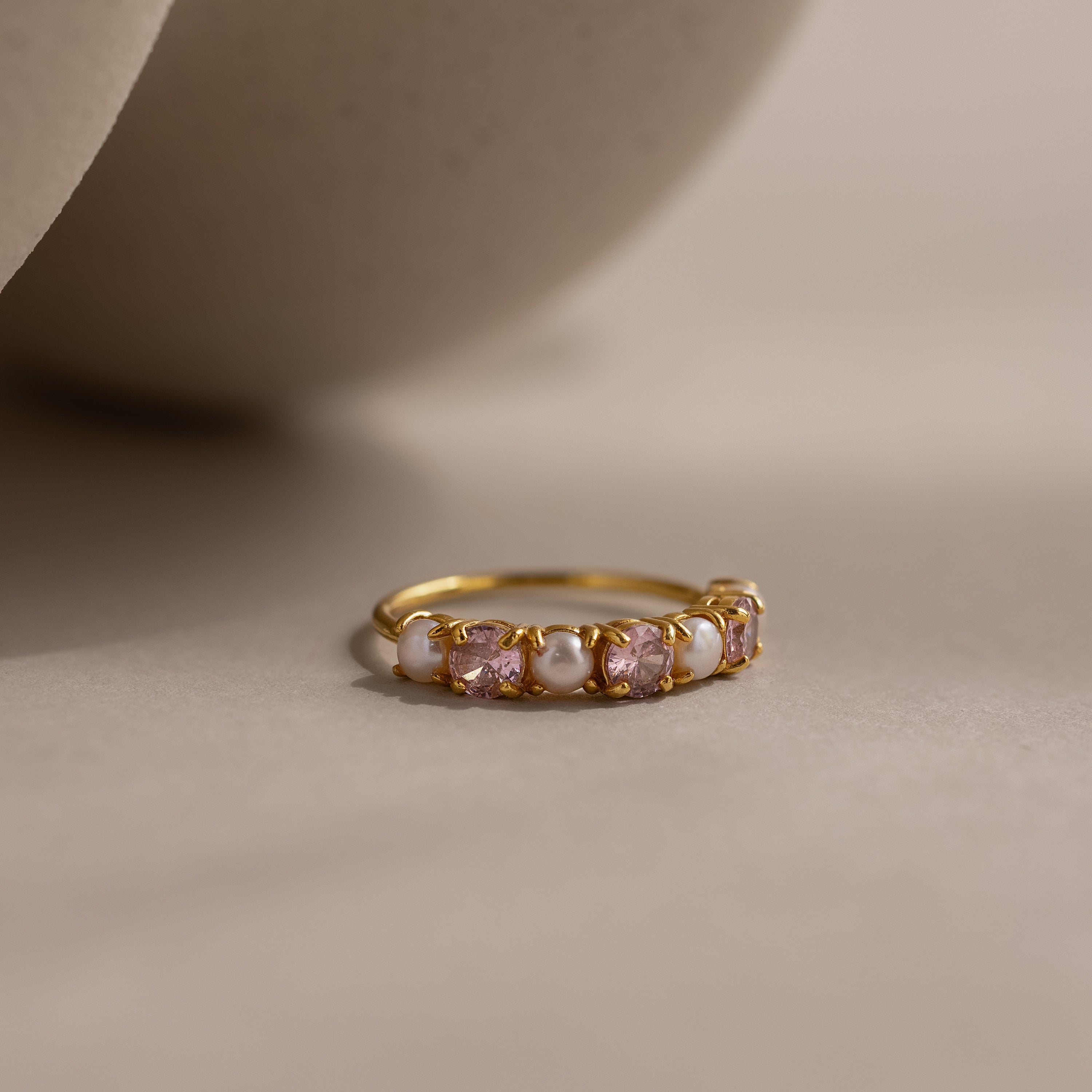 Birthstone & Pearl Lace Ring