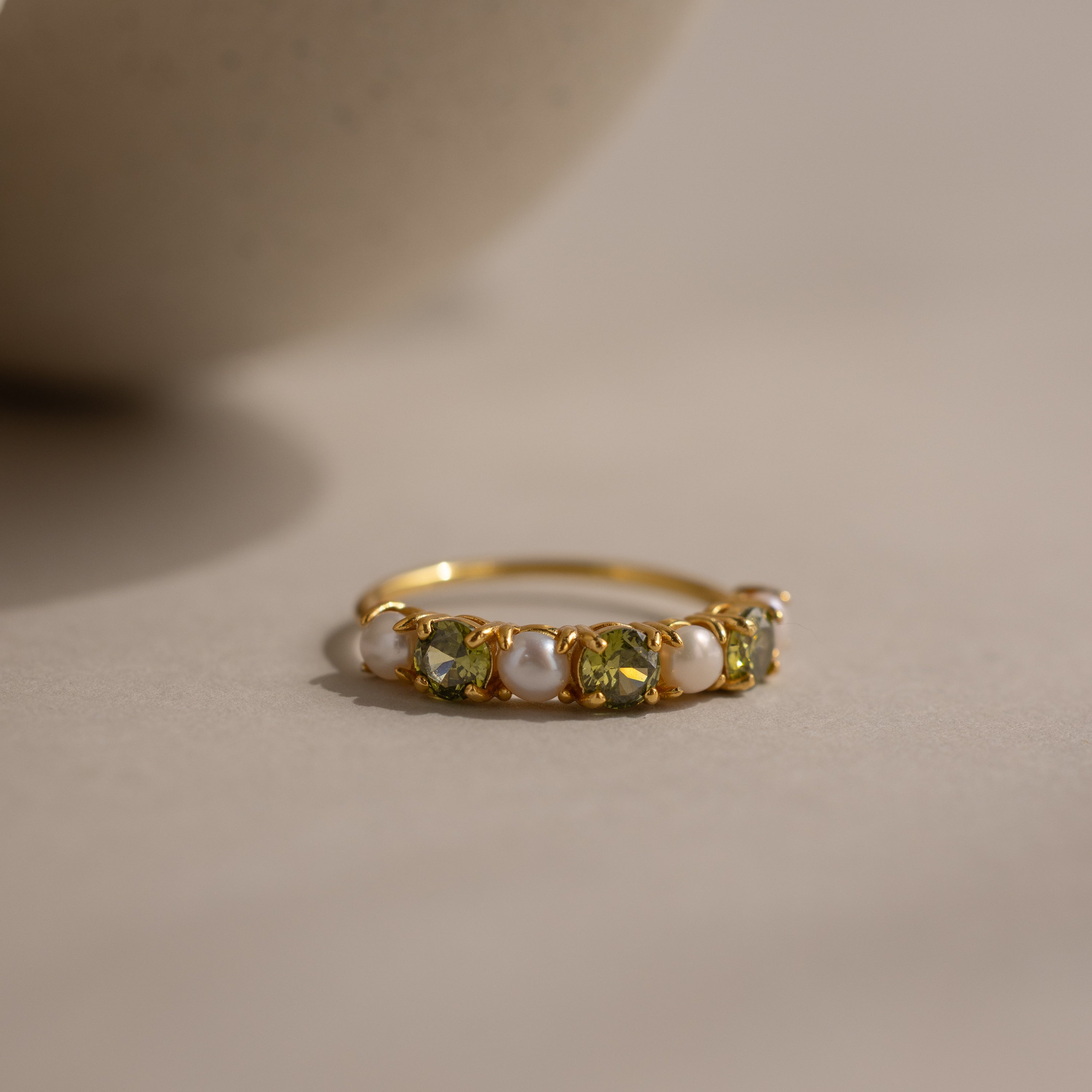 Birthstone & Pearl Lace Ring