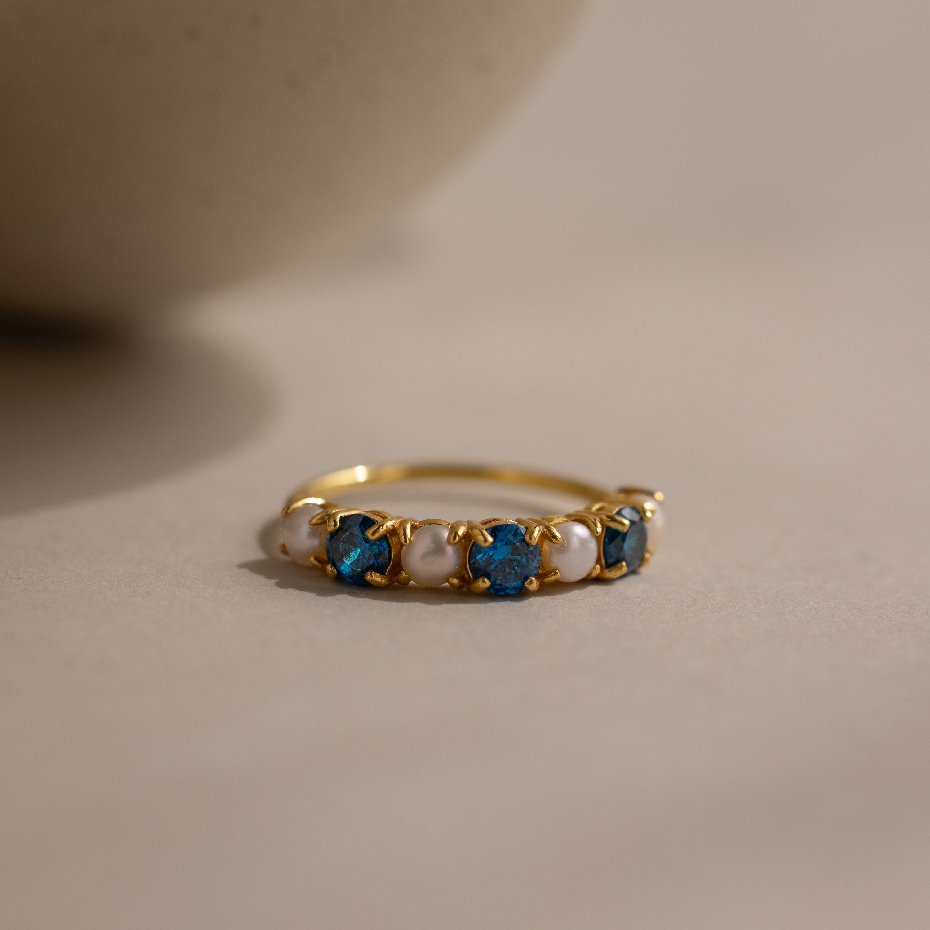 Birthstone & Pearl Lace Ring