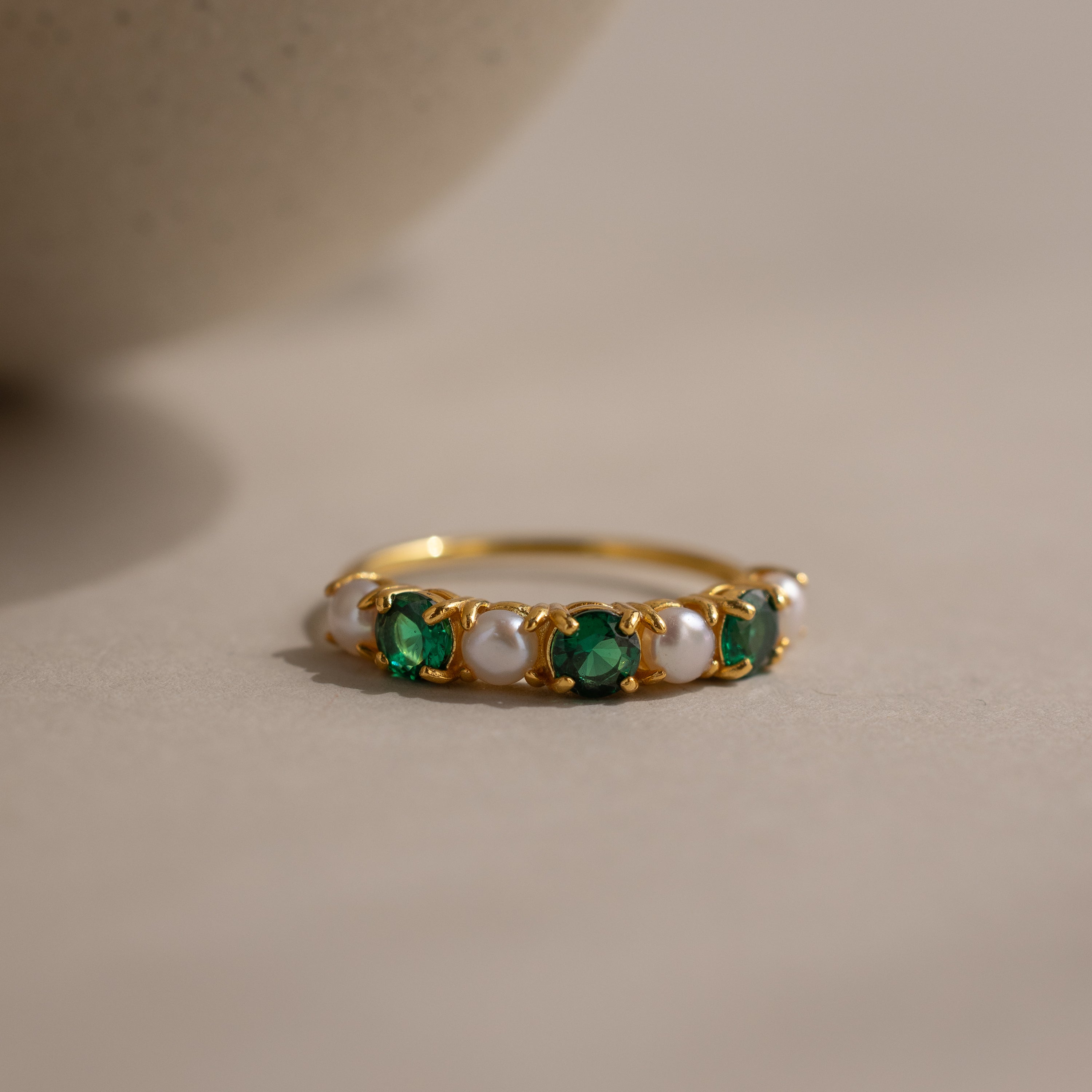 Birthstone & Pearl Lace Ring