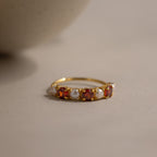 Birthstone & Pearl Lace Ring