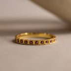 Art Deco Birthstone Eternity Ring