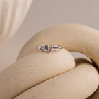 Toi et Moi Interlocking Name Ring