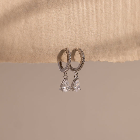 Diamond Drop Huggies