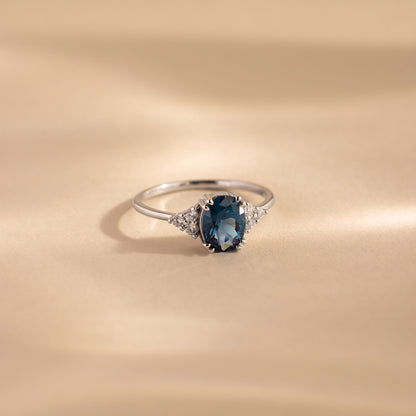Elizabeth Blue Topaz Ring