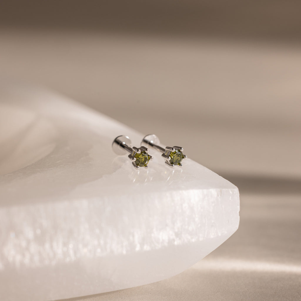 Birthstone Flatback Studs