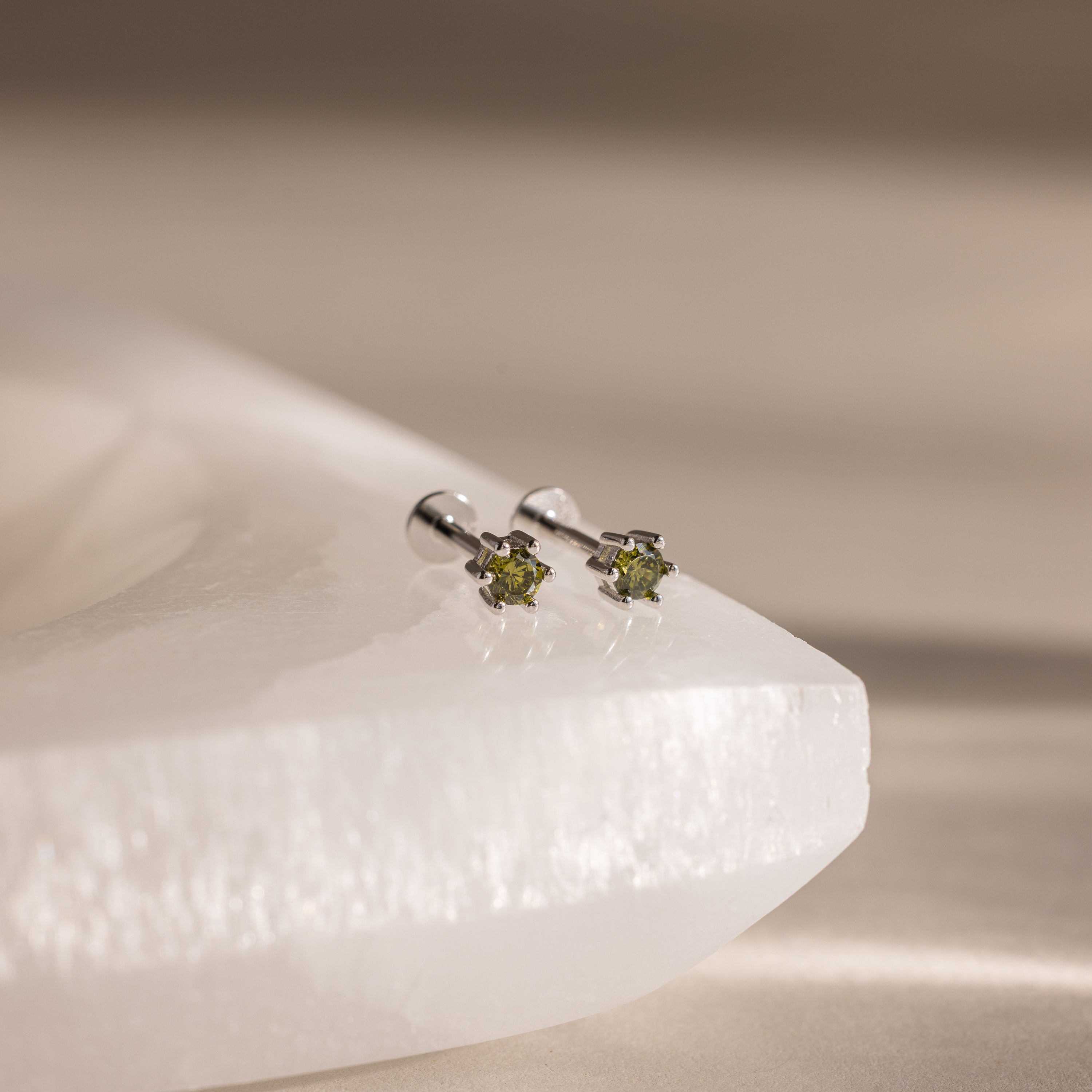 Birthstone Flatback Studs