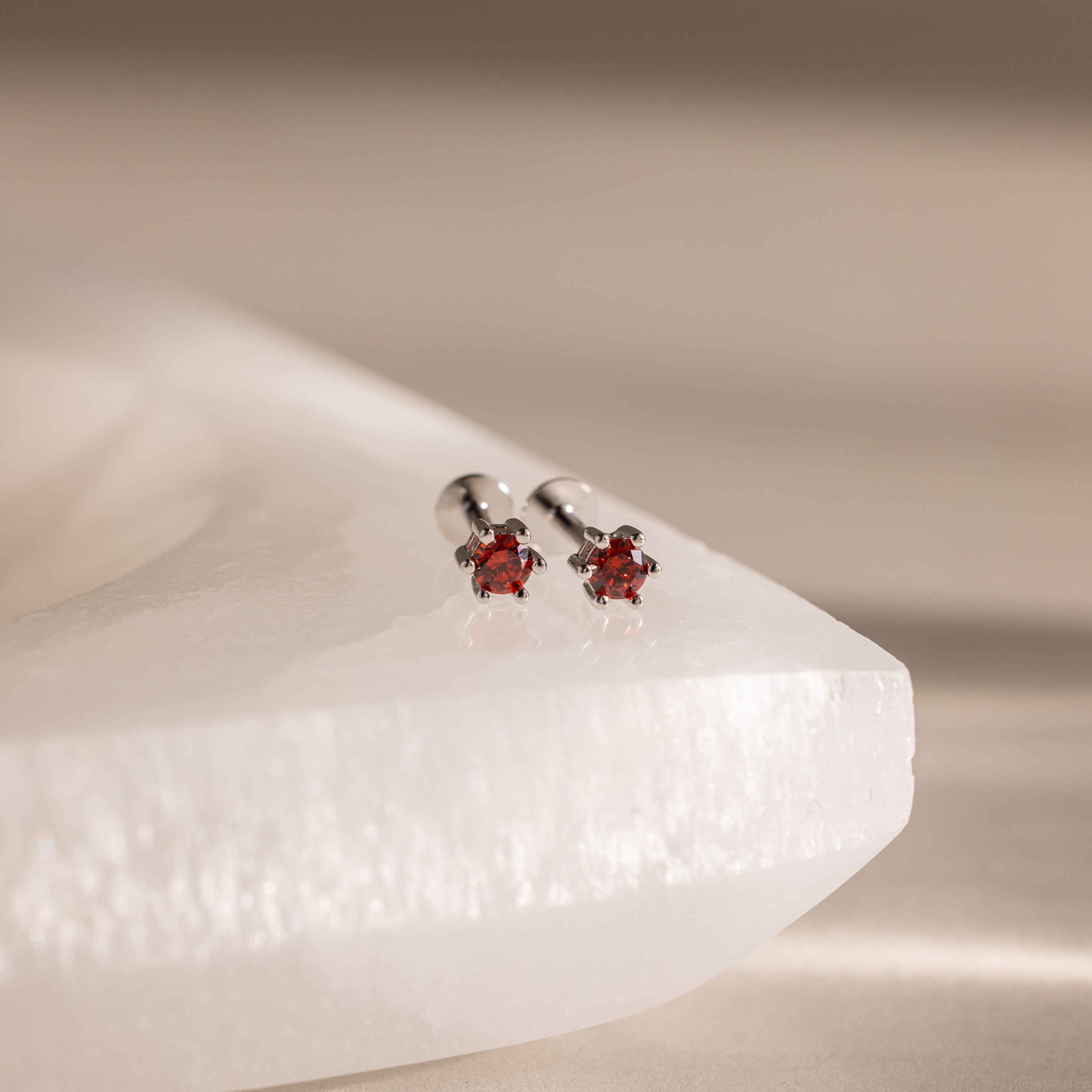 Birthstone Flatback Studs