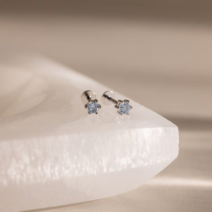 Birthstone Flatback Studs
