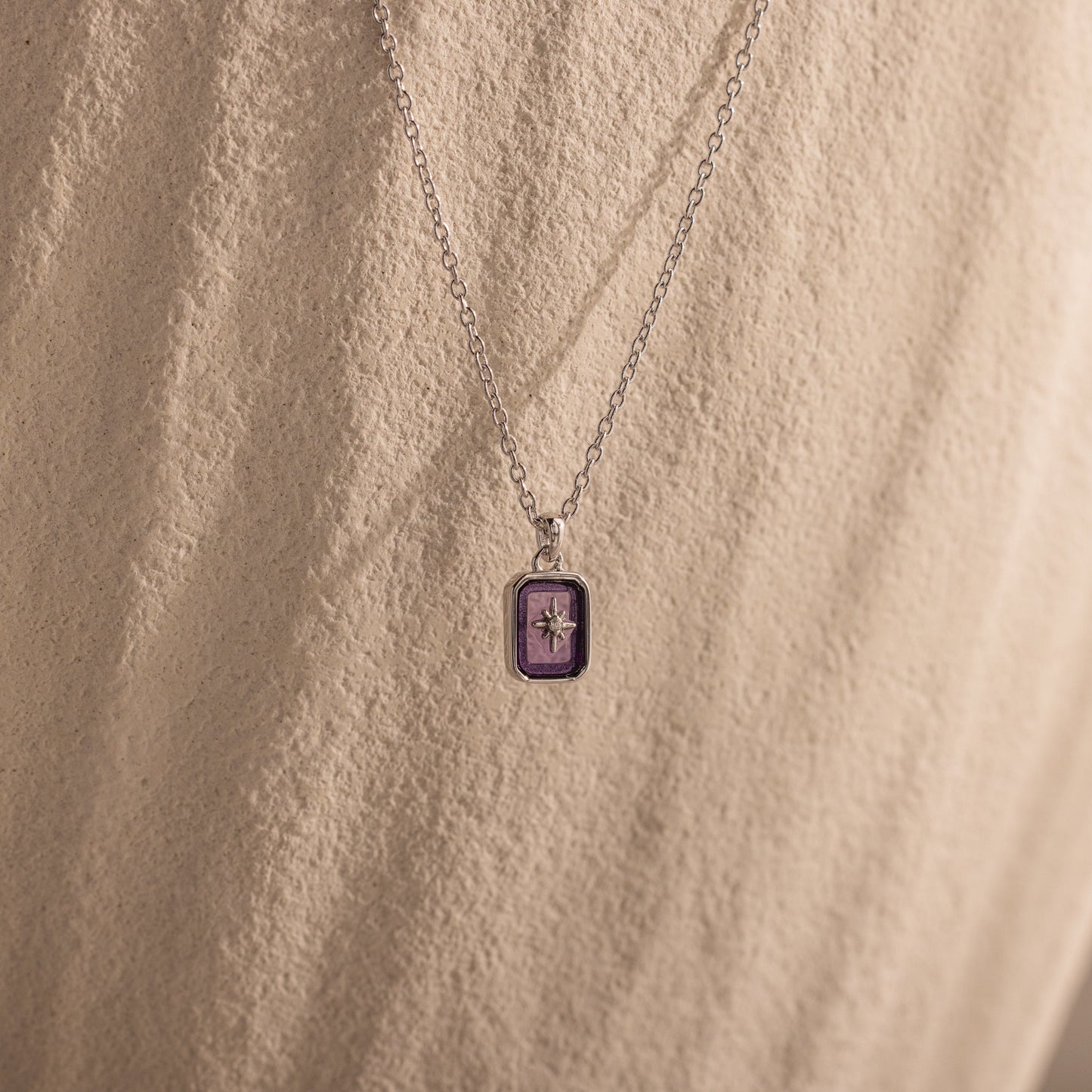 North Star Birthstone Necklace