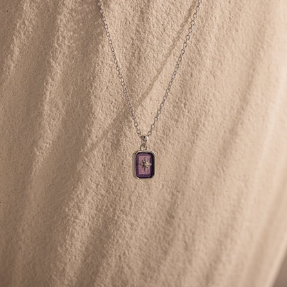 North Star Birthstone Necklace