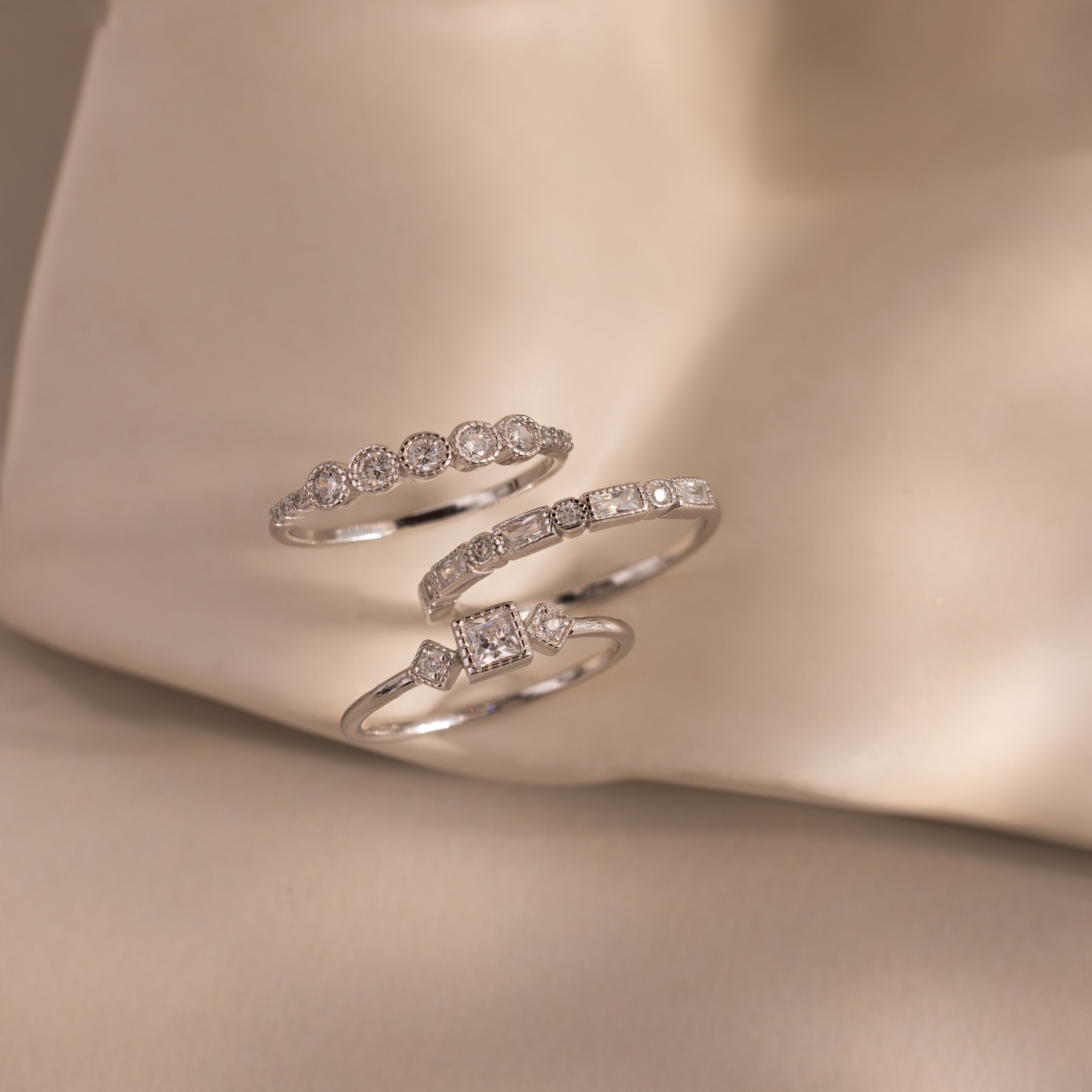Art Deco Diamond Ring Set