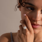 Mother of Pearl Signet Ring