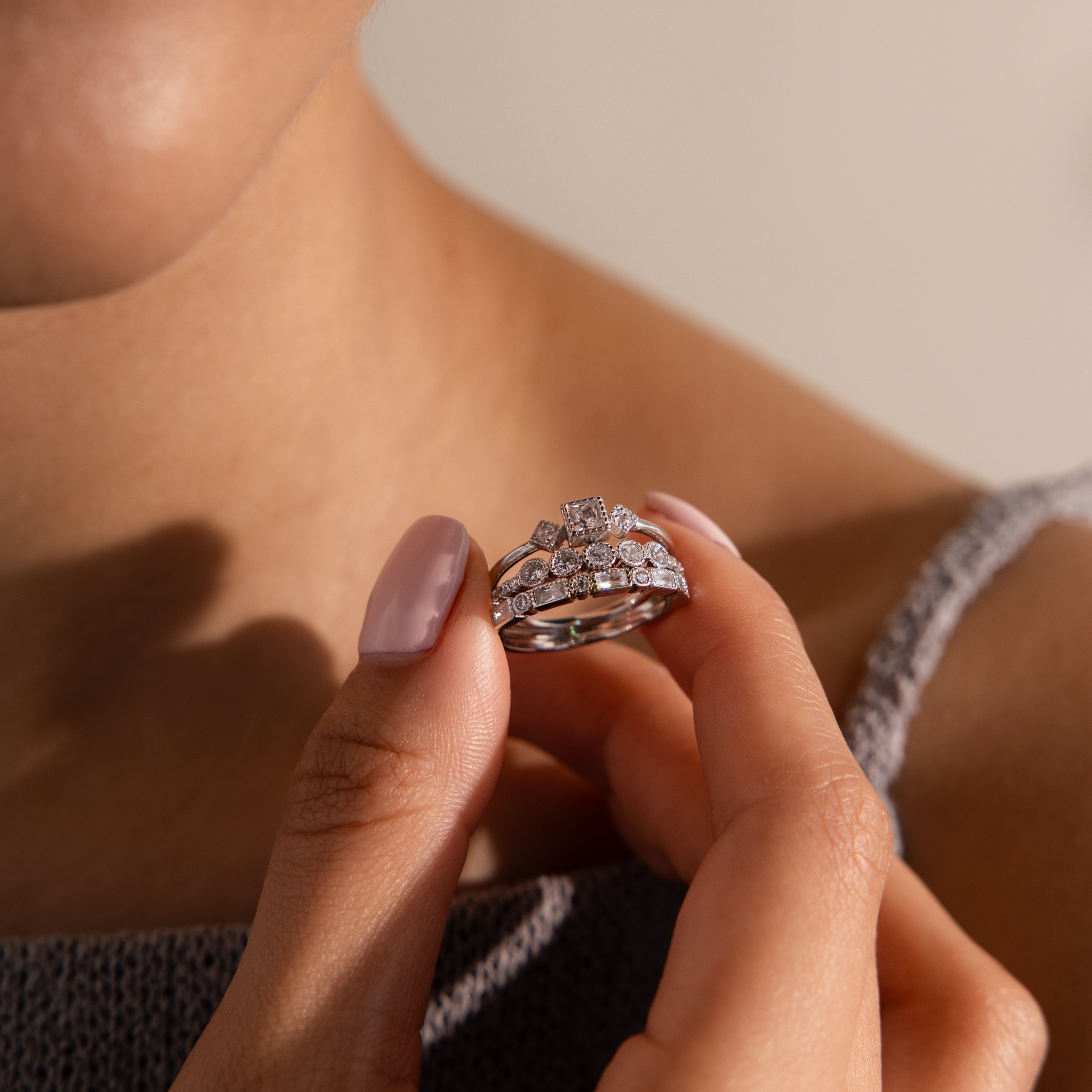 Art Deco Diamond Ring Set