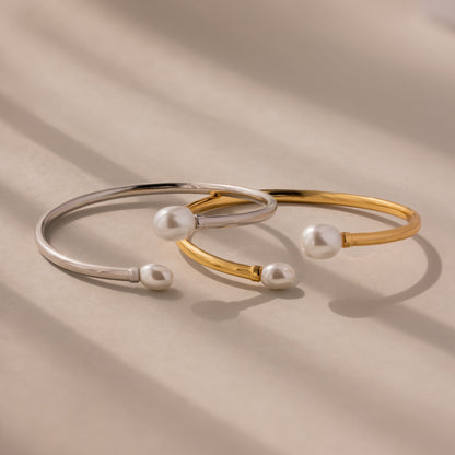 Serenity Pearl Cuff Bracelet