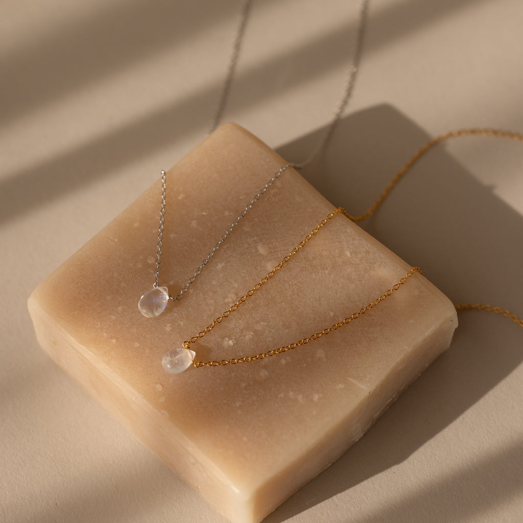 Teardrop Moonstone Necklace