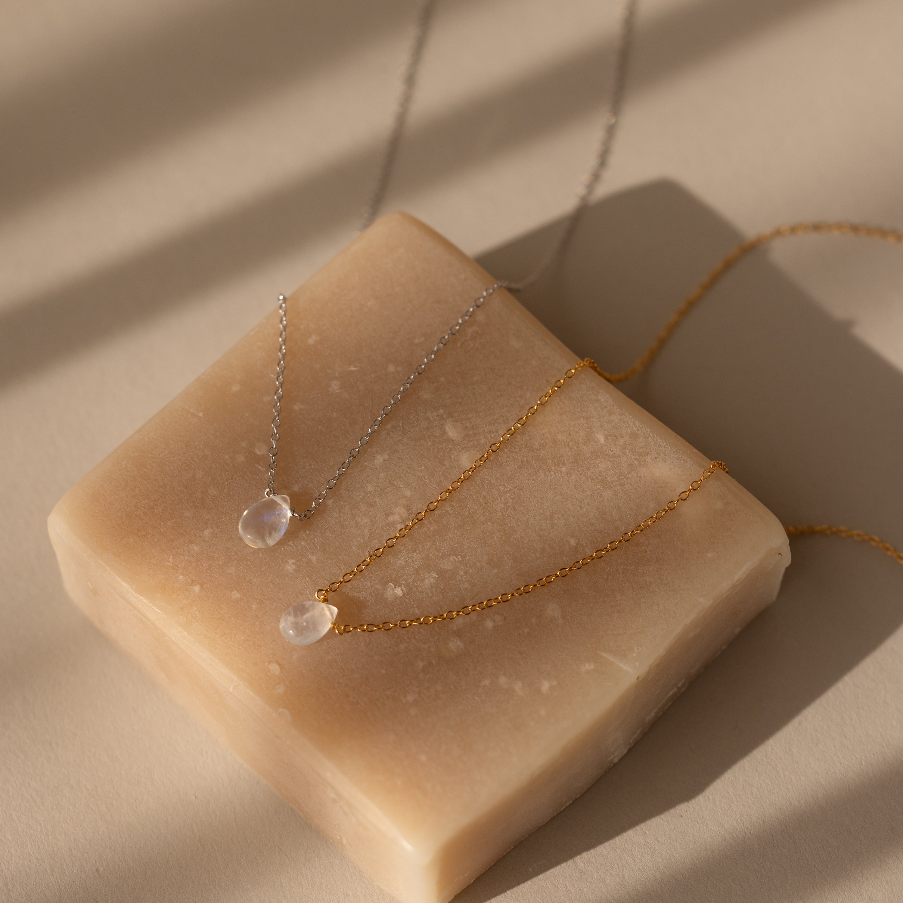 Teardrop Moonstone Necklace