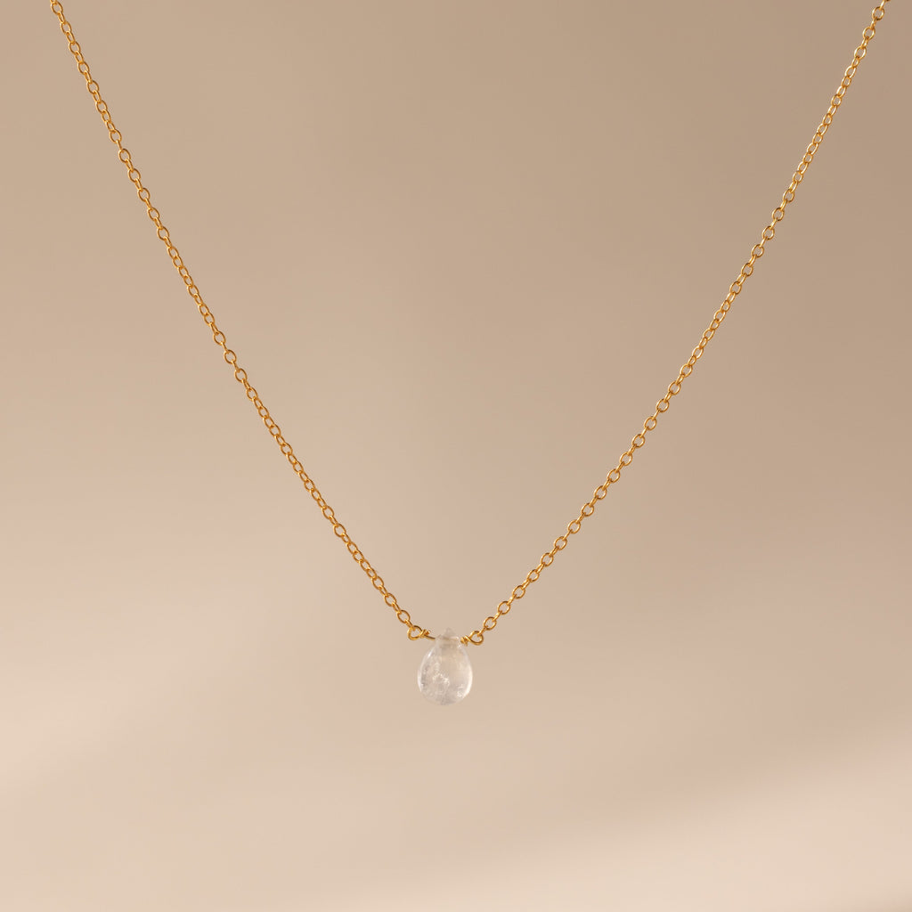 Teardrop Moonstone Necklace